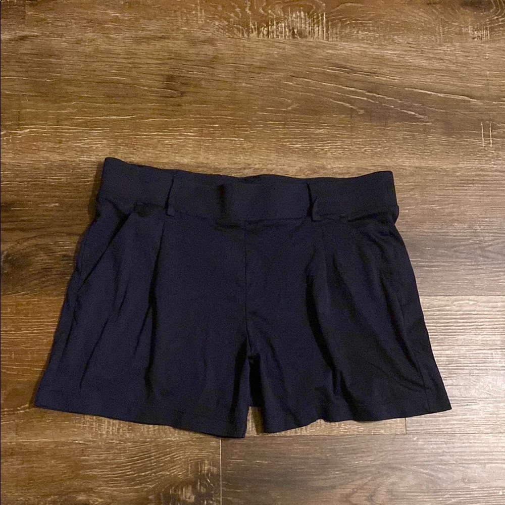 LOFT Navy Blue  High Waist Dress Shorts
